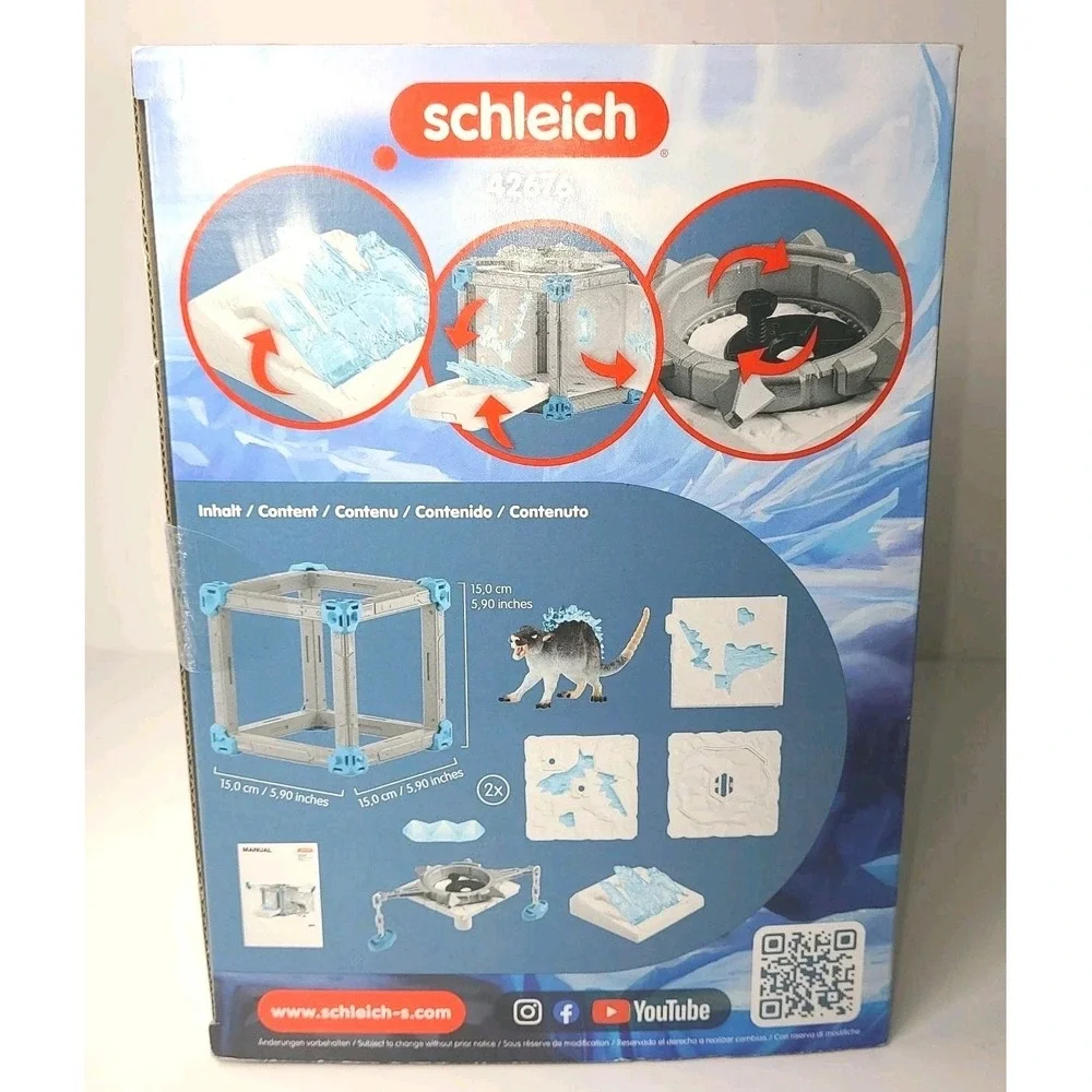 Schleich ELDRADOR Creatures BattleCave Ice Rat Mythical Action Playset- Fantasy